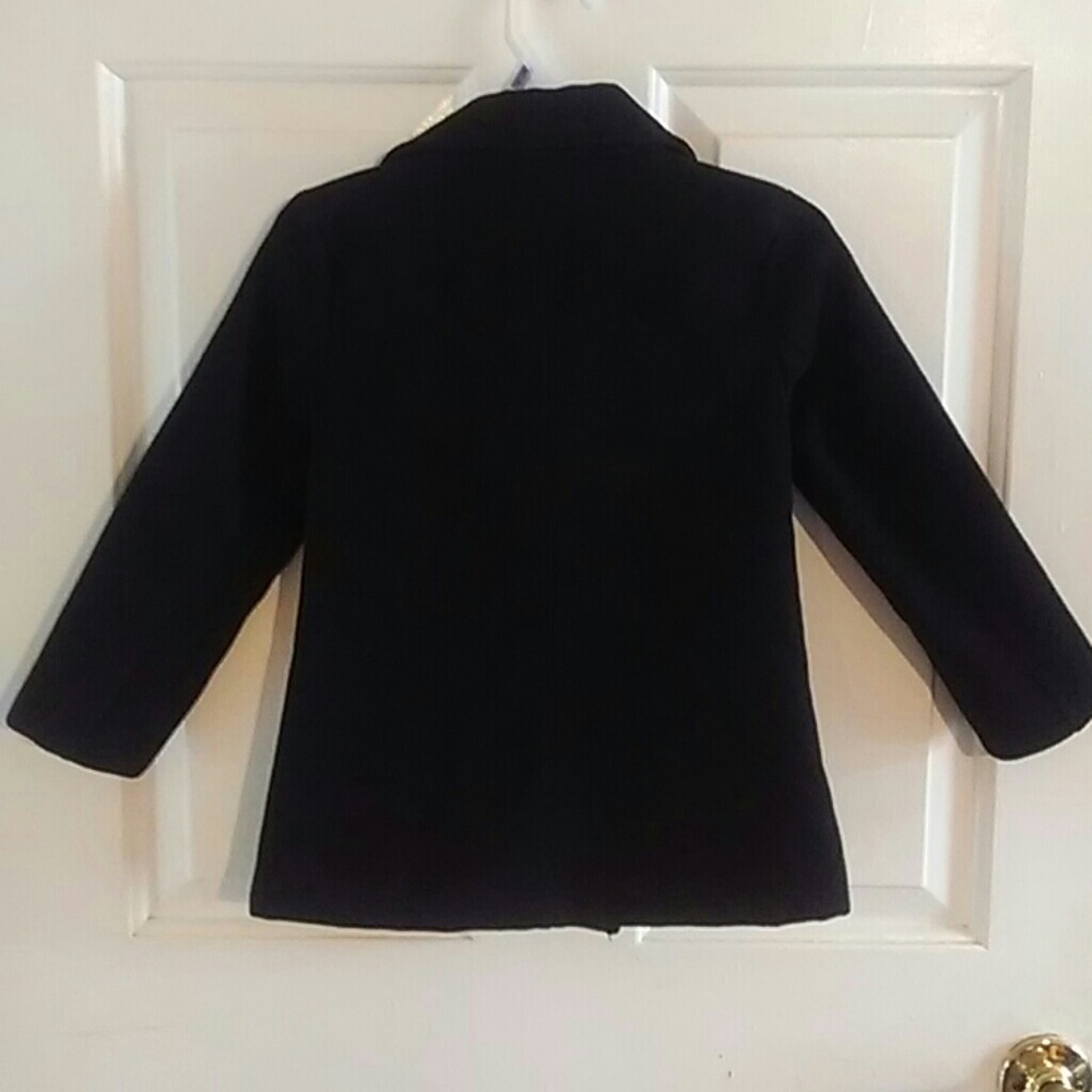 Girls black Old Navy pea coat size XS 5 - Picture 4 of 7